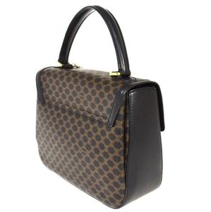 Authentic Celine Logo Macadam Petrern Hand Bag